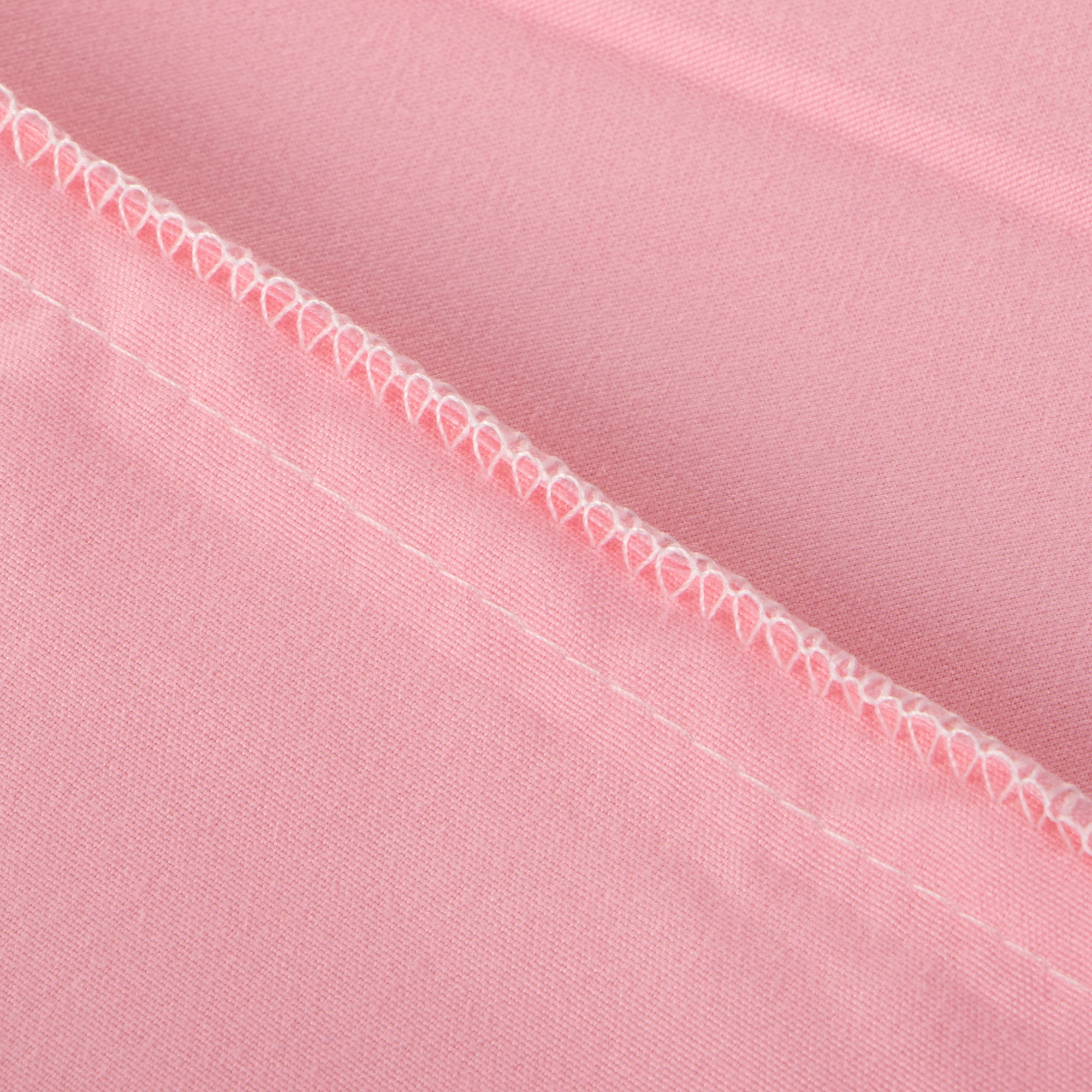 Ntbay 3-Piece Microfiber Toddler Sheet Set, Soft and Breathable Toddler Bedding Set, Include Crib Fitted Sheet Flat Sheet and Envelope Pillowcase, Pink