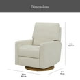 thumbnail image 3 of Better Homes & Gardens Modern Farmhouse Swivel Glider Recliner, Cream Linen, 3 of 16