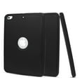 thumbnail image 2 of Mignova For New iPad 9.7 2017/2018 Case Heavy Duty Full Body Rugged Protective Case with Auto Sleep/Wake Up Stand Folio&Three Layer Design for Apple iPad 9.7 inch 2017/2018 (Black+Black), 2 of 9