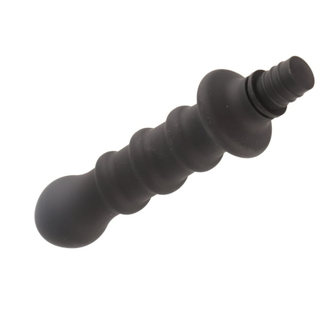Masajeador de tejido profundo con cabezal de repuesto de silicona lavable de percusión, color negro, de 1,5 a 1,6 cm.