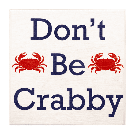JennyGems Crab Decor Crab Wall Decorations, Don't Be Crabby, Crab Wall Decor, 5.5x5.5 Wood Sign, Funny Beach House Decor, Beach Wall Art, Beach House Gifts, Coastal Decor, American Made