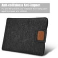 thumbnail image 4 of Graceful 13in Envelope shaped Notebook Case Anti collision Laptop Bag Sleeve Case Black, 4 of 9