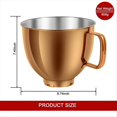 thumbnail image 2 of 5 QT Stainless Steel Mixer Bowl for KitchenAid Copper Gold, 2 of 5