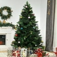 thumbnail image 2 of HOMCOM 6FT Artificial Christmas Tree Holiday Home Decoration for Party, 2 of 10