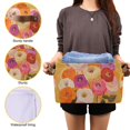 thumbnail image 3 of Yayeee 2 Pack Canvas Storage Basket with Handles for Shelves Fabric Bins Closet Organizer, Abstract Floral, 3 of 8