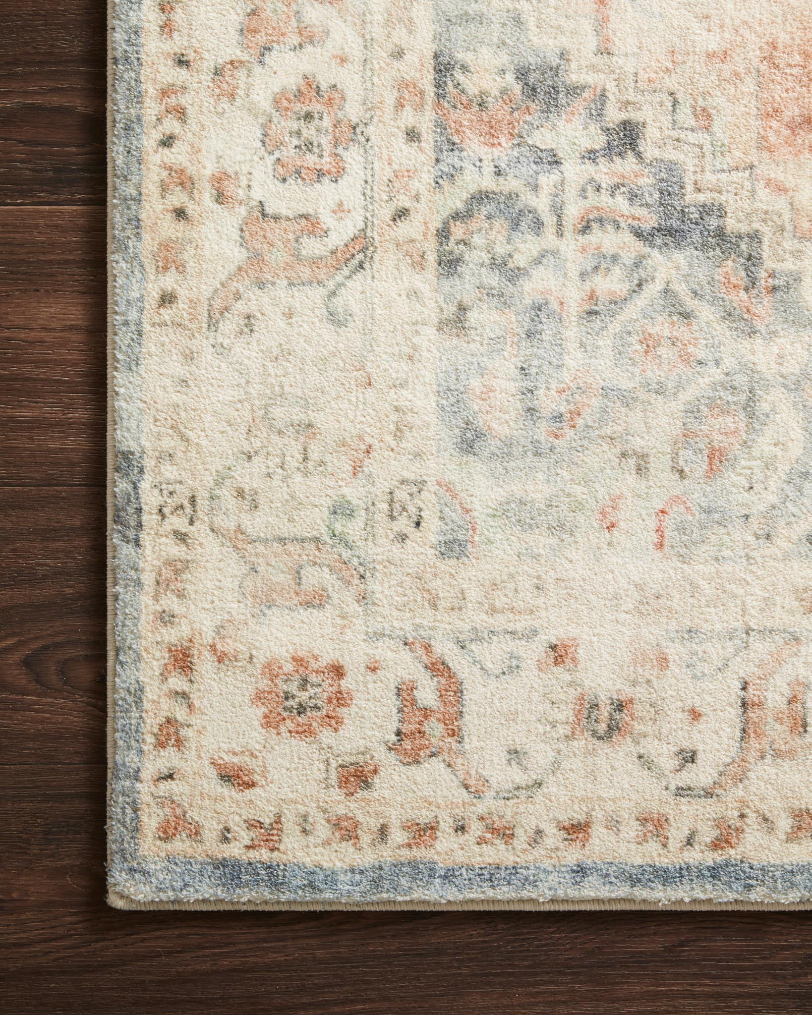 Loloi Rosette Clay / Ivory 18" x 18" Sample Rug
