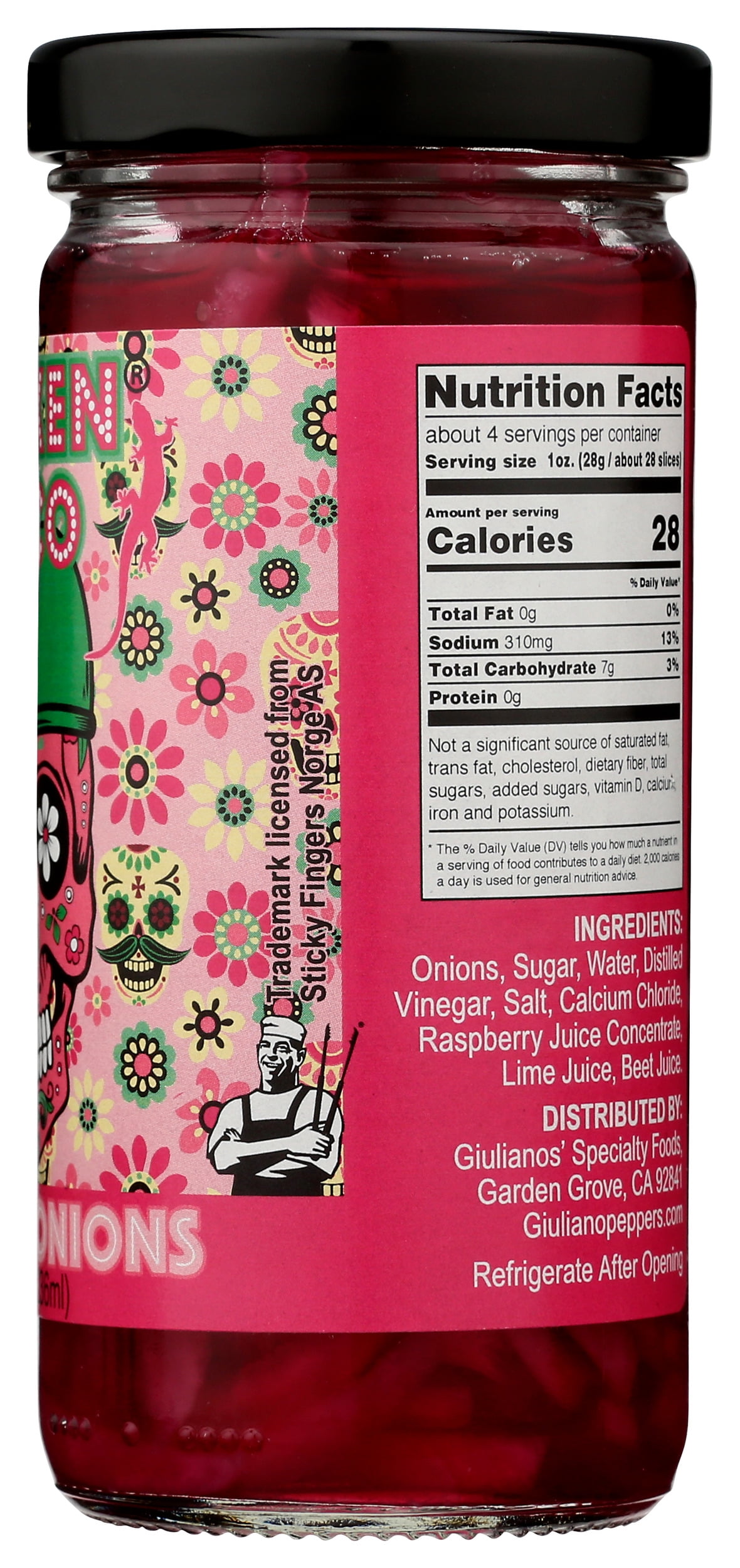 Pack of 6, Broken Taco Lime Pickled Onions, 8 oz