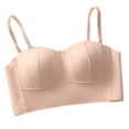 thumbnail image 3 of Women's Push-Up Bra, Full Coverage Light Support Bras, Adjustable Spaghetti Straps, Comfort Feel for Daily Wear | VerBelle,Pink L, 3 of 5