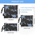 thumbnail image 3 of Dailycode Reusable Ziploc Bags Leakproof Sandwich Snack Freezer Bags Swallows Birds and Flowers 3 pack, 3 of 7