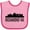 Pink and Fuchsia, variant on Inktastic Richmond Virginia City Skyline Boys or Girls Baby Bib
