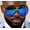Blue, variant on Fashion Men Women Sunglasses Square Classy Outdoor Beach Brown