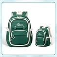 thumbnail image 2 of gcong Stylish School Backpack Lightweight Large Capacity Bookbag With Multiple Compartments For Everyday Use Dark Green, 2 of 3