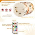 thumbnail image 5 of Yayeee Flameless Candles with Remote Flickering Battery Operated Multi Color Changing, Yellow Autumn Leaves, 5 of 7
