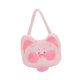 thumbnail image 5 of Bolso de hombro para mujer, diseño de dibujos animados, moderno, con asa y cremallera, creativo Rosa, 5 of 9
