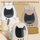 thumbnail image 2 of Bolsa de lona para gatos, mochila portátil de PU para perros y gatos, bolsa de viaje para mascotas (x4b6), 2 of 8