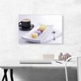 thumbnail image 2 of ARTCANVAS Colorful Cookies With Coffee Home decor Canvas Art Print - Size: 26" x 18" (0.75" Deep), 2 of 9