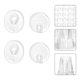 thumbnail image 3 of 6 pares de calcomanías transparentes de PU con punta dividida Almohadillas antidesgaste para el talón del pie Almohadillas de silicona suave para pies para mujeres y hombres (3 pares de calcomanías co HOMEMAXS MX7998841, 3 of 6