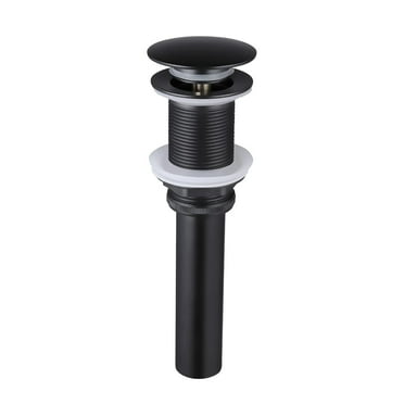 ClozOrg Bathroom Sink Pop up Drain, Vessel Sink Drain Stopper, All Metal Rustproof Brass and 304 Stainless Steel - Black