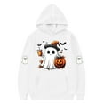 thumbnail image 3 of successthop Spooky Season Hoodie Graphic Ghost Pumpkin Toddler Girls Boys Fleece Long Sleeve Pullover Sizes 3-14, 3 of 3