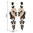 thumbnail image 6 of SmartBy 1 Pair Dangle Earrings Geometric Faux Crystal Jewelry Elegant Long Drop Earrings for Wedding, 6 of 7