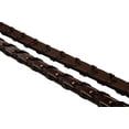 thumbnail image 3 of Huntley Equestrian Fancy Stitched Square Rubber Lined Laced Reins Beautiful Fancy Stitching on Square Raised Section - Sedgwick Australian Nut - Full Size, 3 of 8