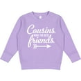 thumbnail image 2 of Inktastic Cousins Make the Best Friends with Arrow Toddler Sweatshirt, 2 of 4