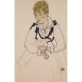 thumbnail image 3 of Egon Schiele 17x24 Black Modern Framed Museum Art Print Titled - The Artist's Wife, Sitting Edith Schiele (1917), 3 of 5