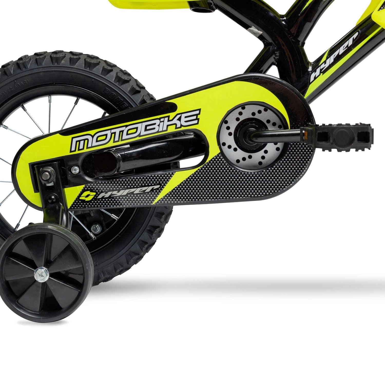 Hyper Bicycles 12" Motobike for Kids, Yellow