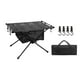 thumbnail image 2 of Mesa plegable Cola para acampar Mesa de playa Escritorio plegable Negro con bolso de malla, 2 of 8