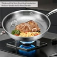 thumbnail image 5 of Titanium Hammered Pan Pro with Lid, Titanium Frying Pans For Cooking,Multifunctional Ultra-Durable Scratch-Resistant Non Stick Nutri Pans (11.02in), 5 of 7