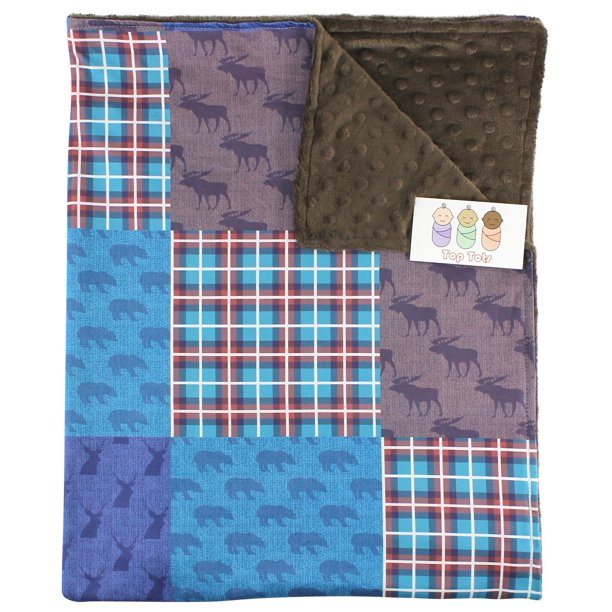 Top Tots Standard Fleece Baby Blanket for Infant Boys and Girls, Orange