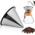 thumbnail image 3 of YJ-99A3 Filtre à Café Verseur, Filtre à Café en Maille d'Acier Inoxydable Réutilisable, Filtre à Café Conique, Filtre à Café Portable Sans Papier Compatible avec la Plupart des Tasses et Mugs, 3 of 5