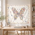 thumbnail image 5 of Colorful Floral Butterfly Tapestry Wall Hanging, 5 of 7