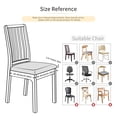 thumbnail image 3 of Fundas de asiento para sillas de comedor FORCHEER, piel negra, 14 a 18 pulgadas, juego de 4, 3 of 9