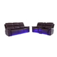 thumbnail image 5 of Gewnee Air Leather Power Recliner Sectional ,Chair Loverseat and Sofa Couch with LED, USB Port&Cup Holder for Living Room, 5 of 14
