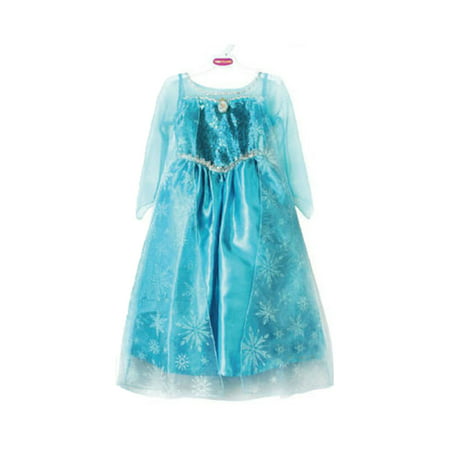Toddler Girl Children Princess Anna Elsa Cosplay Costume Party fancy ball dress