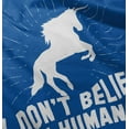 thumbnail image 5 of I Dont Believe in Humans Unicorn Bodysuit Jumper Girls Infant Baby Brisco Brands 12M, 5 of 7