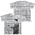 thumbnail image 1 of Elvis Presley The Whole Cell Block Youth Sublimated Crew T-Shirt White, 1 of 4