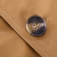 thumbnail image 6 of Fgnfyis Mens Jackets Casual Lapel Mid Length Pure Jacket Coats for Men Khaki XXXXL, 6 of 9
