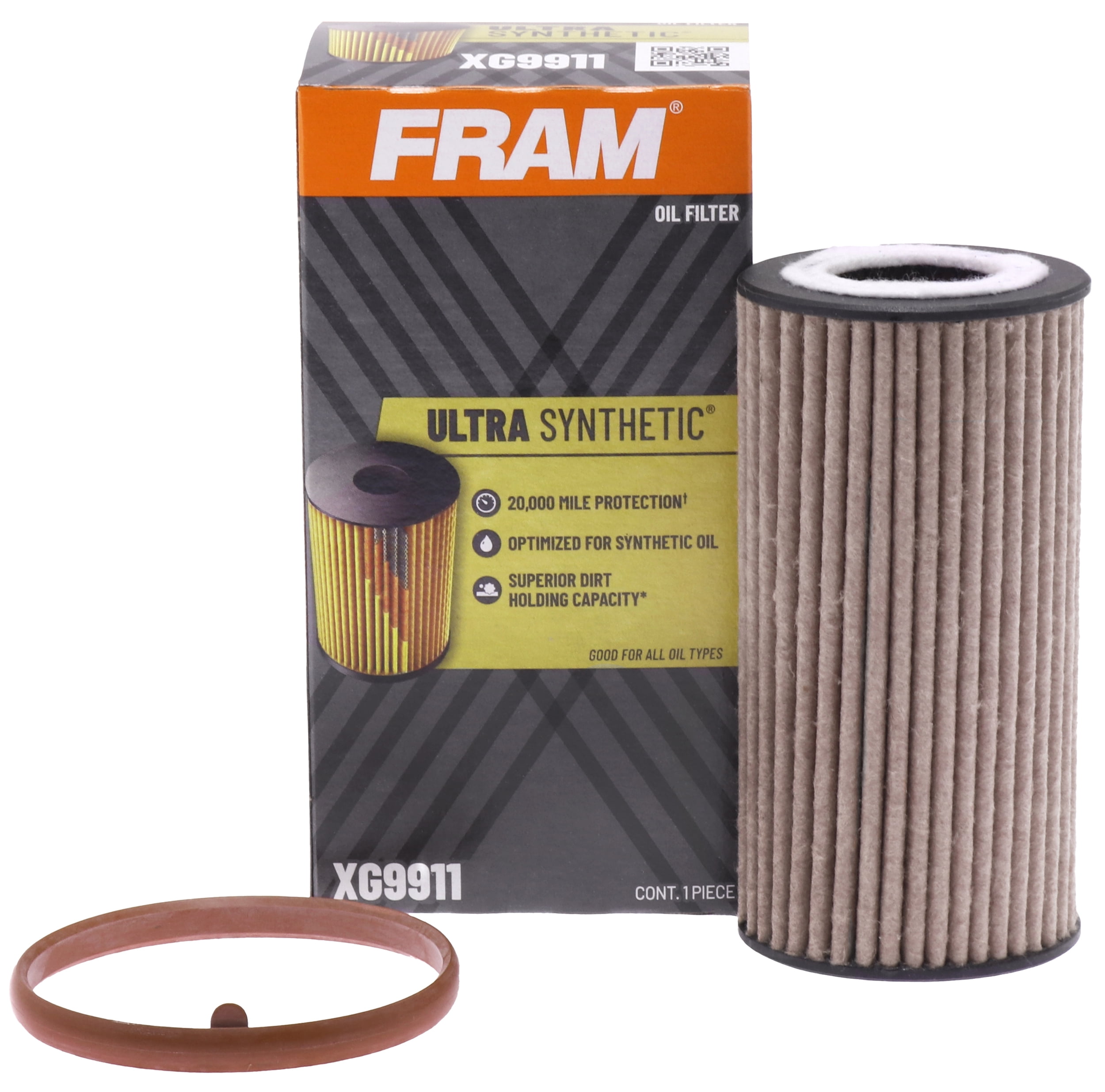 (3 pack) FRAM Ultra Synthetic Oil Filter, XG9911, 20K mile Replacement Filter for Select Vehicles