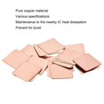 thumbnail image 3 of 20pcs Laptop Cooling Copper Heat Sink 15x15x1.2mm, 3 of 5