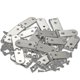 thumbnail image 4 of 20 Pieces Jewelry Box Hardware Hinges Satin Silver,Mini Nickel Hinges for Wooden Box, Small Hinges for Handmade Crafts, 4 of 5
