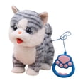 thumbnail image 2 of Leash Cat Walking Set Sing Purr And Meow Animated Robot Pet Activity Lifelike Stuffed Animal Remote Control Cute Robot Toy For Kids, 2 of 7