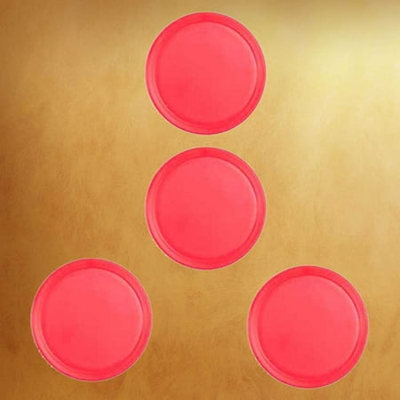 FOMIYES 8-Piece Air Hockey Paddles and Pushers Set for Kids  Small Tabletop Game Accessories Red Handles Disks