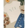 thumbnail image 3 of Cute Wild Daisies W Butterflies T-Shirt Women -Image by Shutterstock, Female x-Large, 3 of 4
