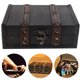thumbnail image 4 of Caja decorativa, Cajas de Almacenamiento decorativas de madera de la caja de madera con aspecto retro para el almacenamiento de joyas, 4 of 7