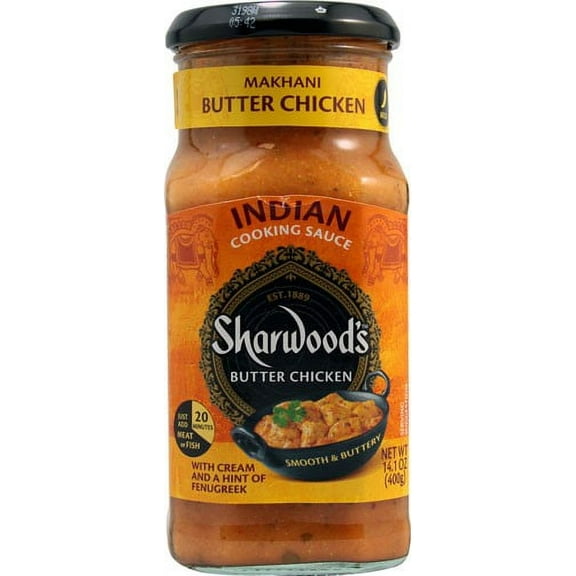 Sharwood's Indian Cooking Sauce, Makhani Butter Chicken, 14.1 Oz