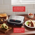 thumbnail image 3 of Sandwichera Eléctrica ELITE GOURMET con Placa Antiadherente Metalica, 3 of 6