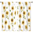 thumbnail image 6 of Rustic Yellow Sunflower Window Curtains Farmhouse Flower Rod Pocket Country Plant Floral Autumn Curtain Drapes Fall Curtains for Bedroom Living Room Treatment 2 Panels 42Wx63H Inch, 6 of 6