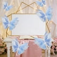 thumbnail image 5 of Butterfly Party Decorations 3D PE Butterfly Decoration Huge Butterfly for Birthday Party Baby Shower Wedding Showcase Decoration 12x14in, 5 of 6